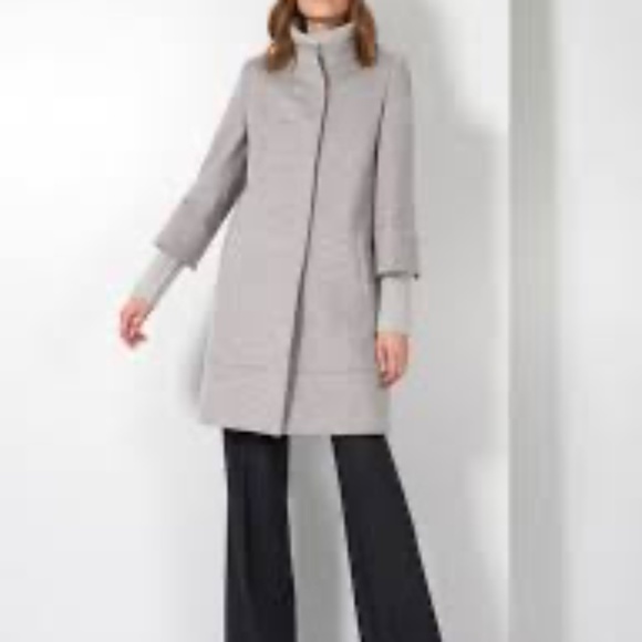NWOT Virgin Wool Luxury Italian Designer Business Casual Coat - Picture 1 of 9